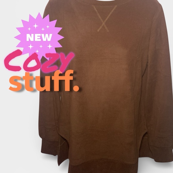 moshu Tops - Beautiful Brown Women's Sweatshirt (10293)